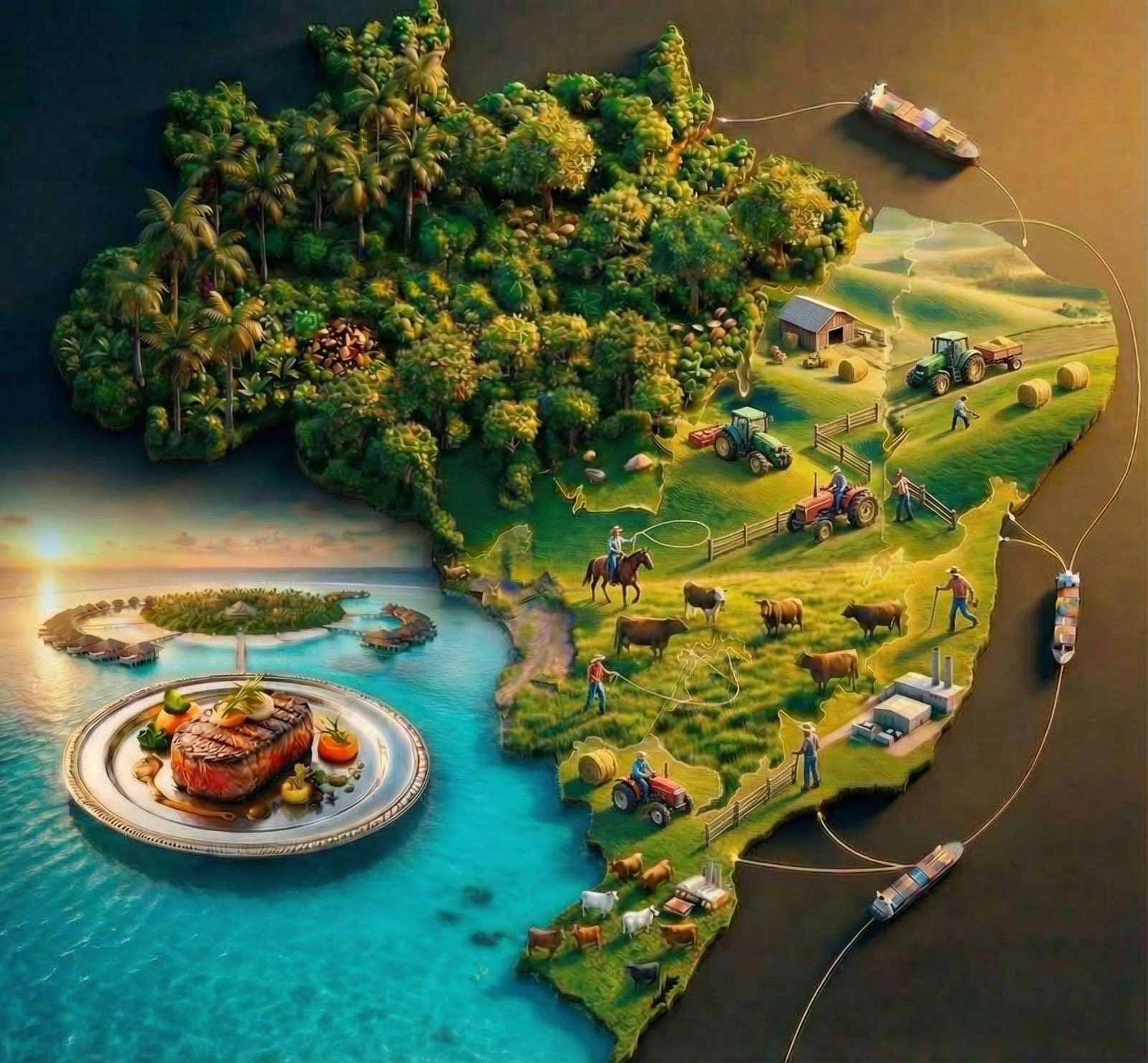 Brazilian farms and produce shipped across the ocean to Maldives resorts