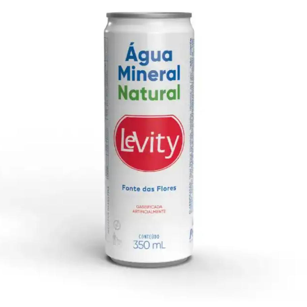 Levity sparkling mineral water — 350 ml aluminium can
