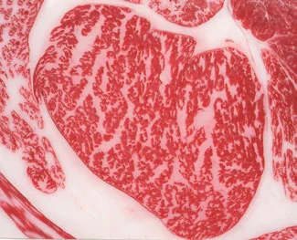 Wagyu marbling BMS 6